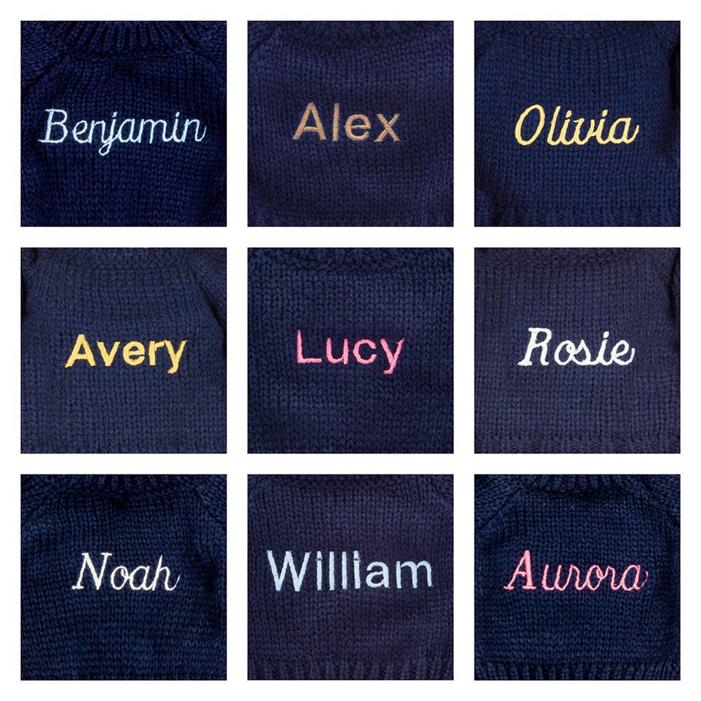 Bashful Luxe Bunny Rosa with Personalised Navy Jumper, View 2