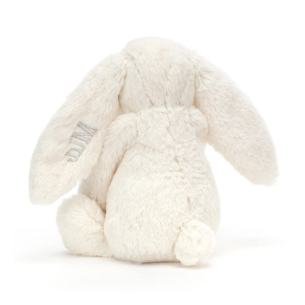 Personalised Bashful Cream Bunny Medium, View 4