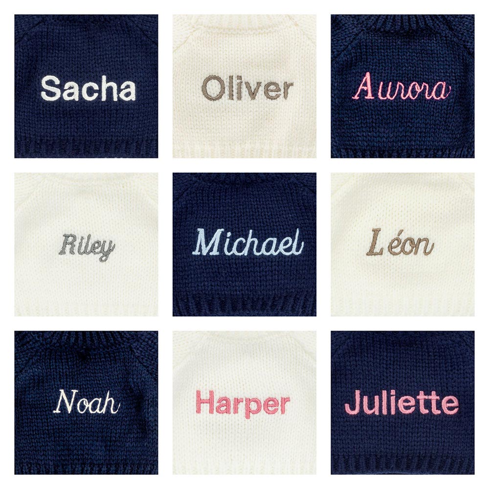 Bashful Kitten with Personalised Navy Jumper, View 1