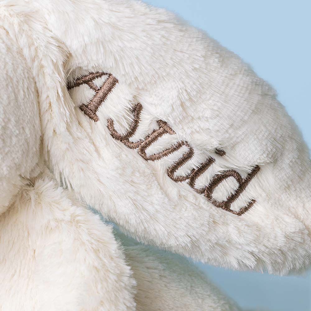 Personalised Cream Bunny with Star, View 1
