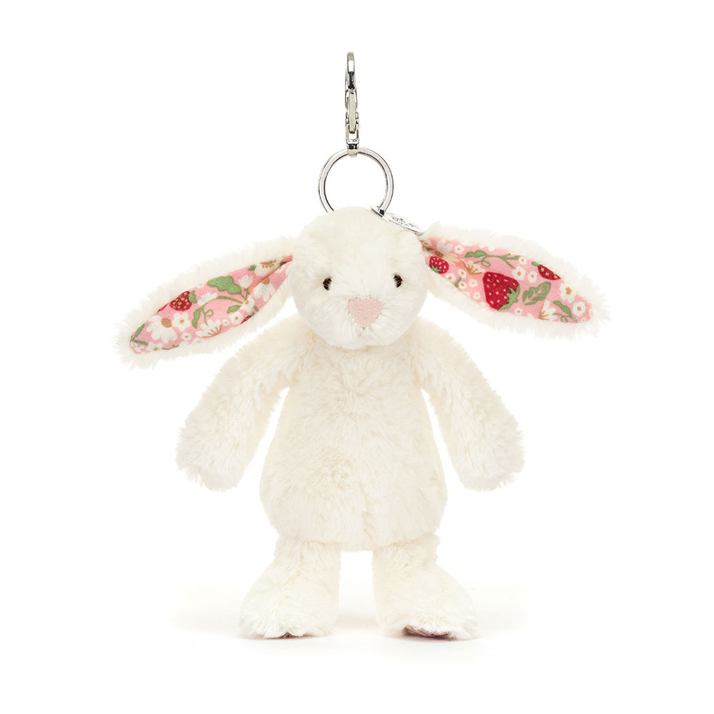 Blossom Cream Bunny 'Berry' Bag Charm, Main View