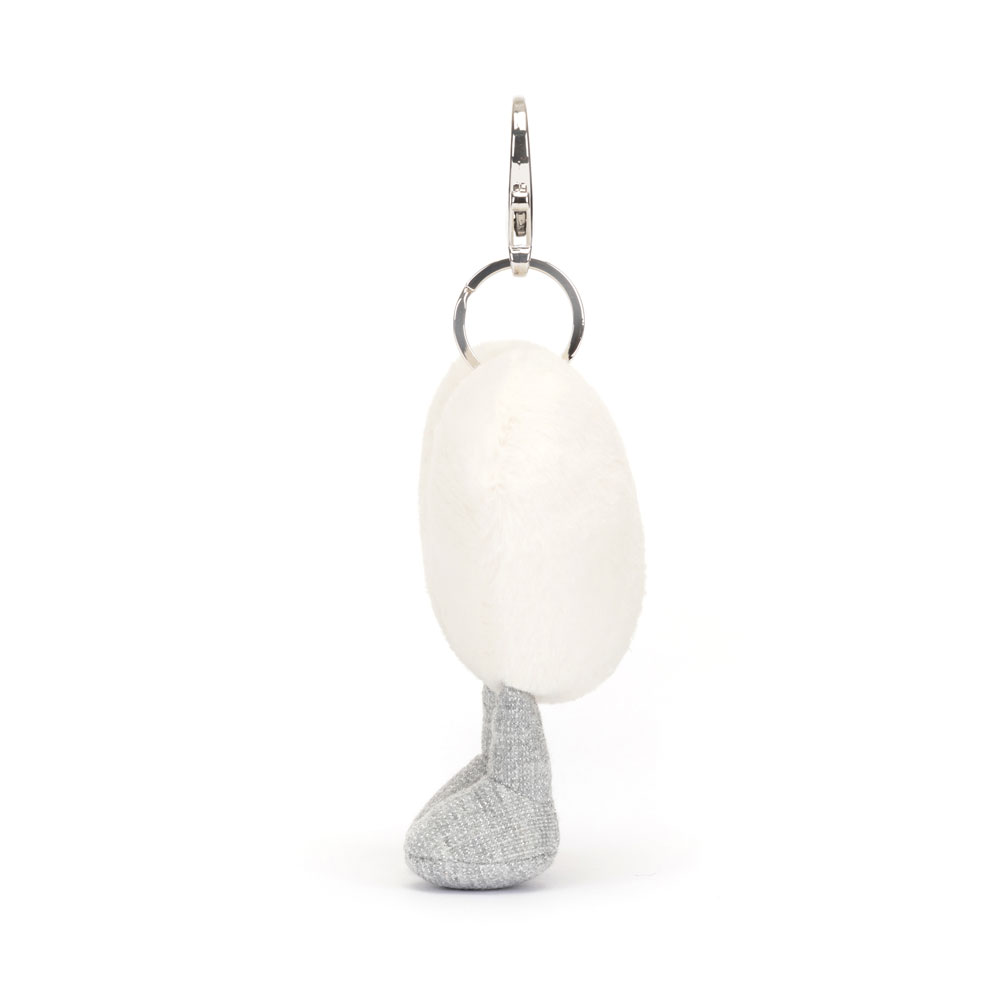 Amuseables Cream Heart Bag Charm, View 2