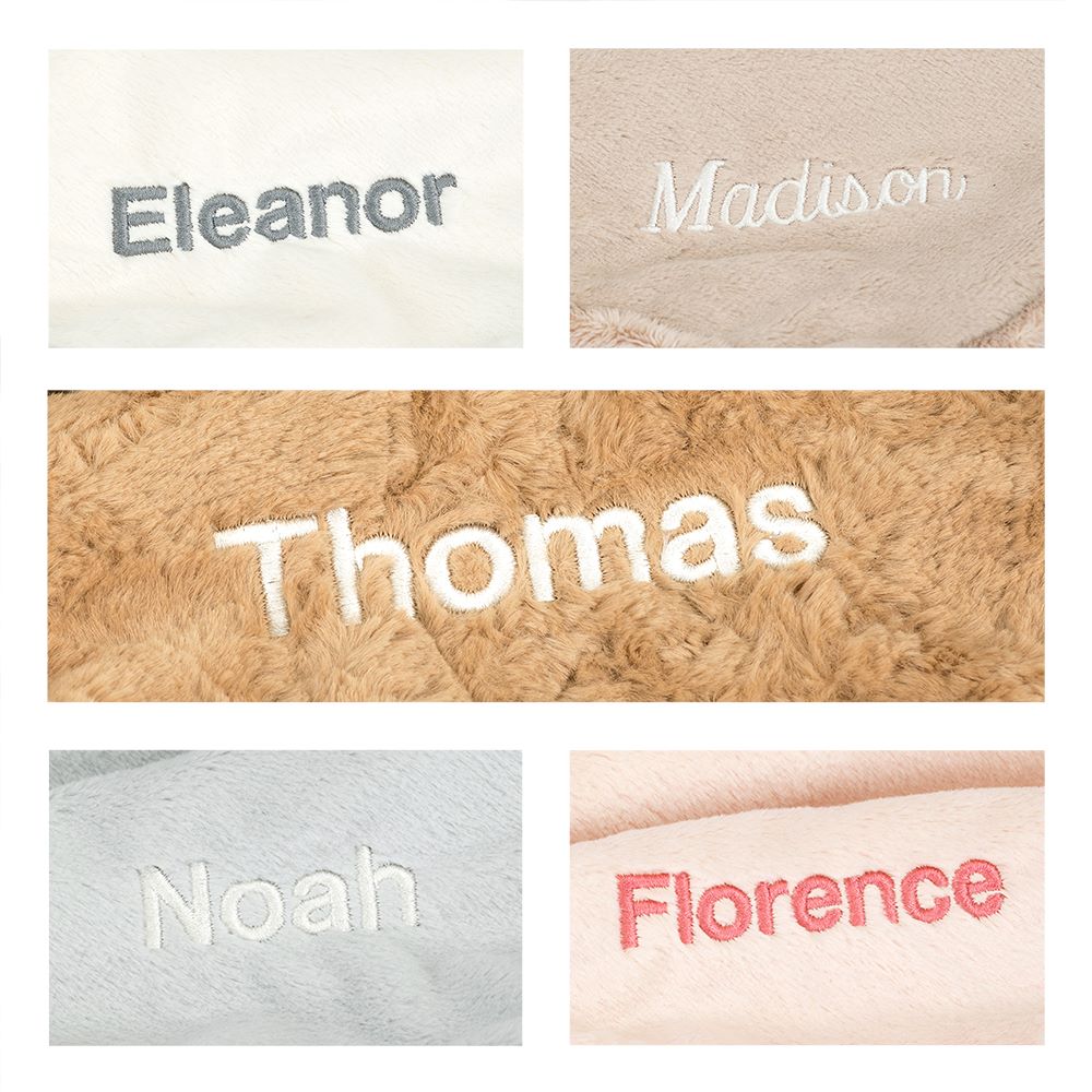 Personalised Bashful Blush Bunny Blankie, View 4