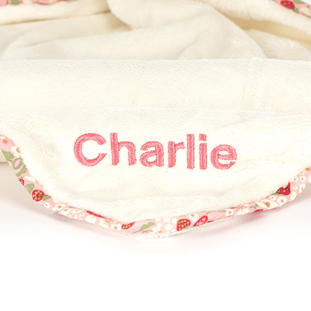 Personalized Blossom Cream Bunny 'Berry' Soother