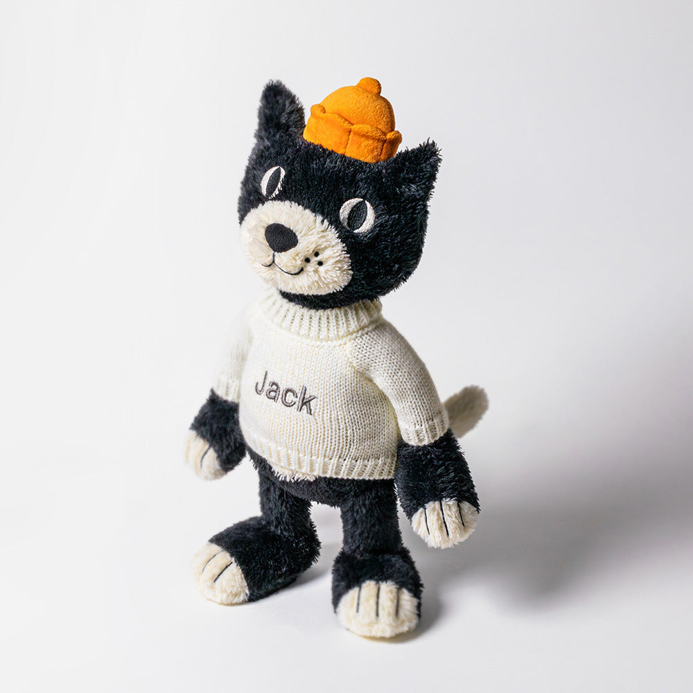 Jellycat Jack with Personalised Cream Jumper, View 1