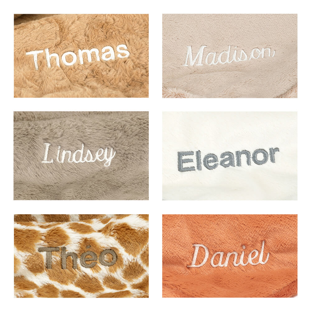 Personalised Bashful Giraffe Blankie, View 4