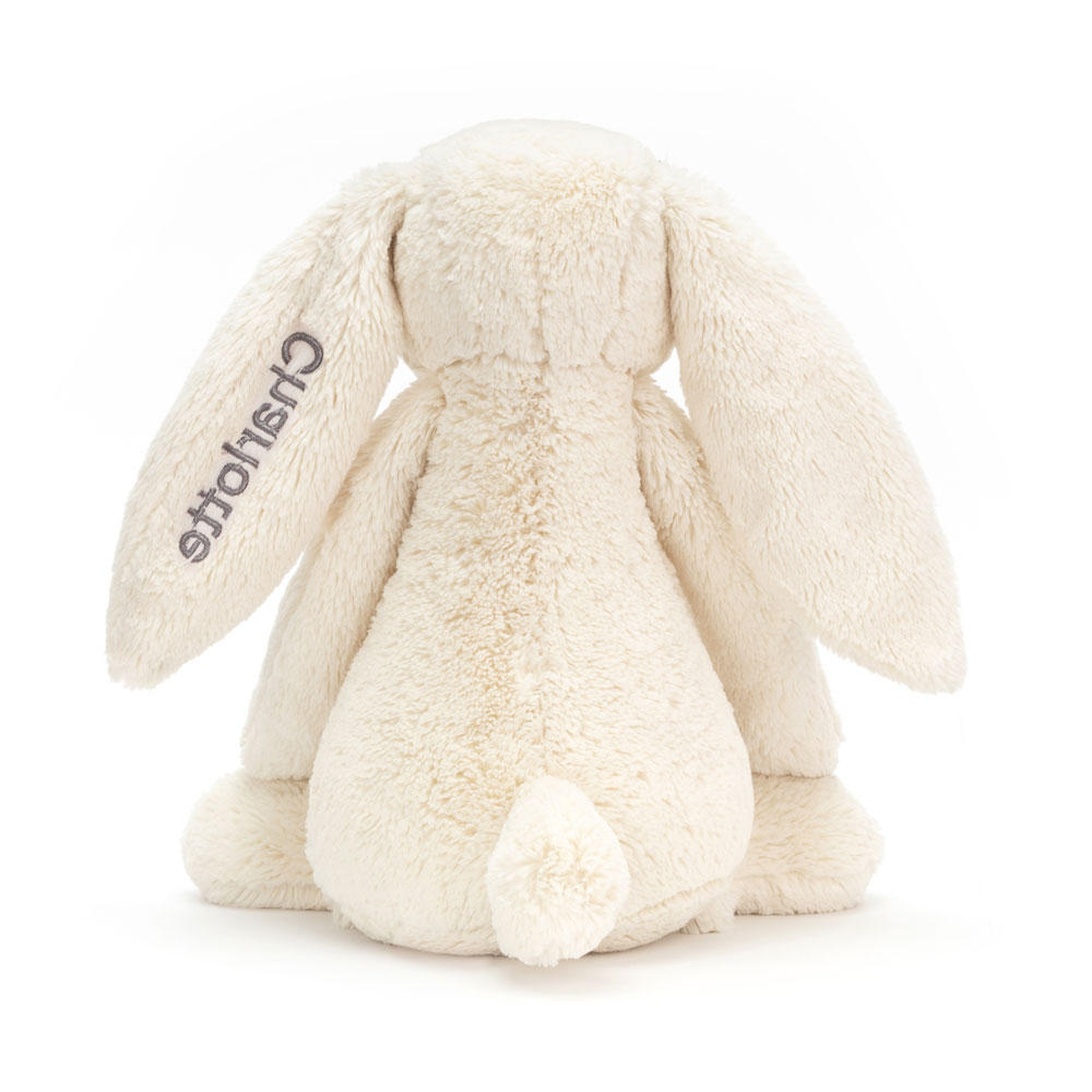 Personalised Bashful Cream Bunny Huge, View 4