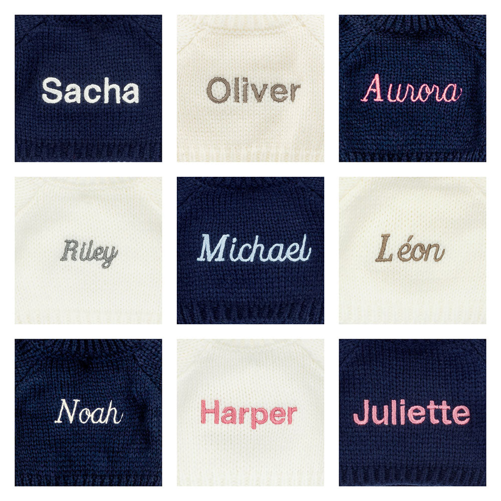 Bashful Luxe Bunny Nimbus With Personalised Navy Jumper, View 2